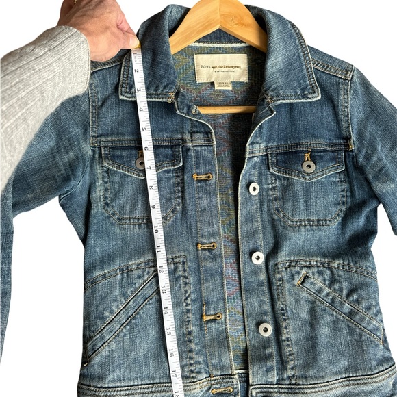 Anthropologie denim jacket XXS Pilcro and The Letterpress excellent condition - Picture 7 of 8